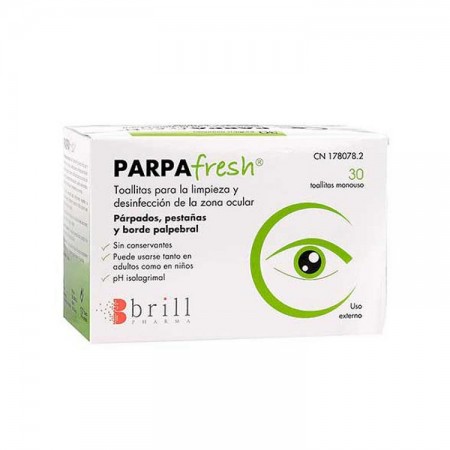 PARPAFRESH 30 TOALLITAS LIMPIEZA PARPADOS