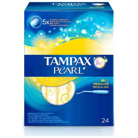 TAMPAX PEARL REGULAR 24 UNIDADES -BAJA-