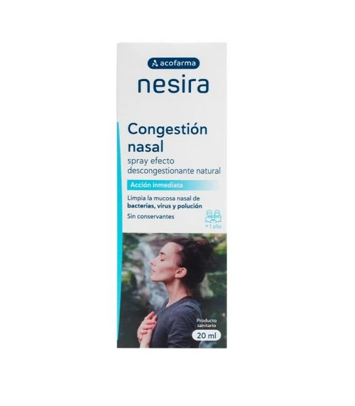 Nesira congestión nasal, una solución natural apta para todos los
