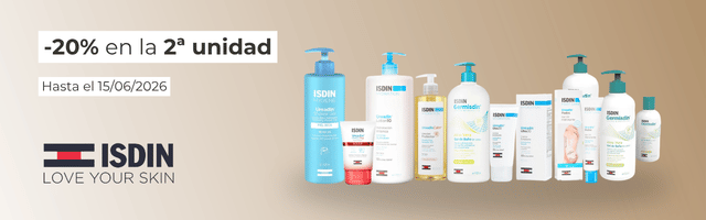 Descuento 20% en 2ª ud Isdin
